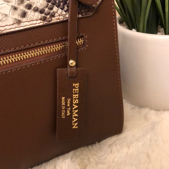 PERSAMAN NEW YORK Python Print Leather bag - Picture 5 of 5